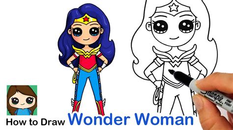 How to Draw Wonder Woman ⭐️ DC Super Hero Girls - YouTube