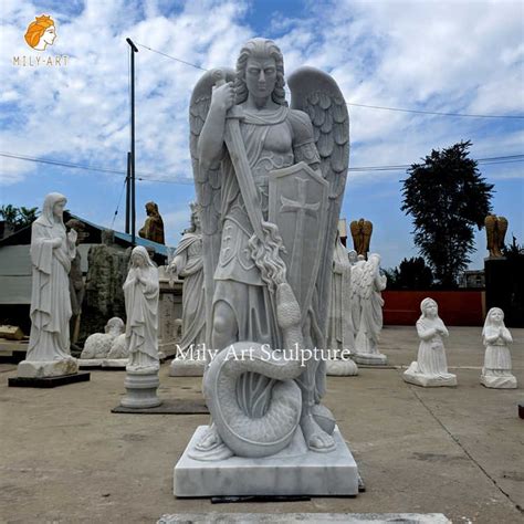 Life Size Catholic Archangel of Saint Michael Famous Marble Religious ...