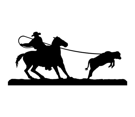 Cowboy Leaning Silhouette at GetDrawings | Free download