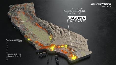 Map: See California’s Wildfire History Since 1910 – NBC Bay Area
