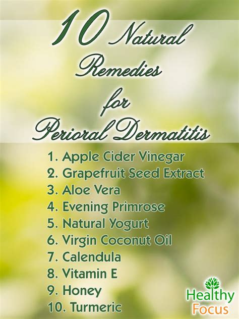 10 Natural Remedies for Perioral Dermatitis - Healthy Focus