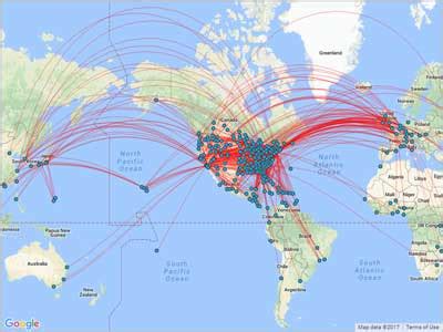 Delta Airlines Route Map Asia