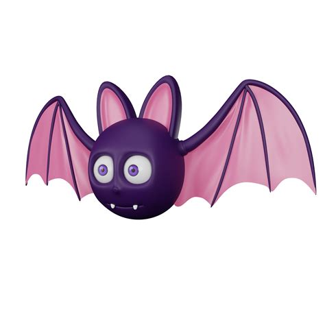 3d rendering of bat halloween icon 11665749 PNG