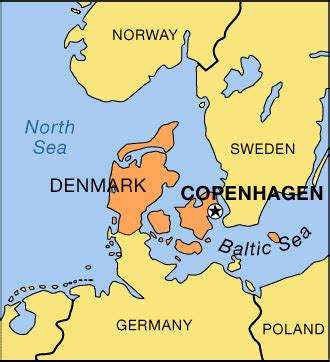 Copenhagen - Its Location in Denmark