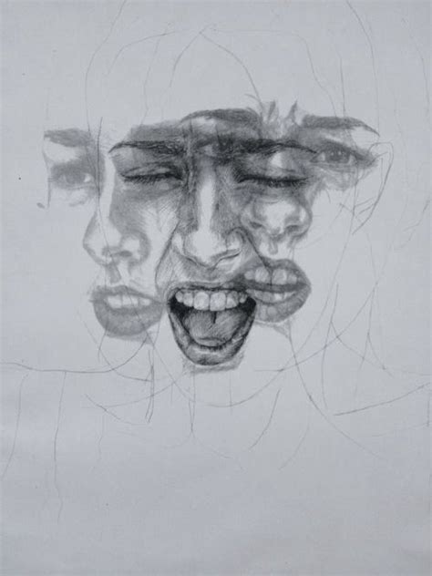 Conflicting emotions - By Sonya WOW I want this piece :D | Gcse art sketchbook, Emotional art, Art