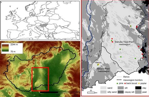 Location of the study area in the Carpathian Basin and the sampling sites | Download Scientific ...