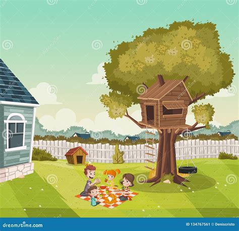 Cartoon Backyard Stock Illustrations – 2,549 Cartoon Backyard Stock Illustrations, Vectors ...