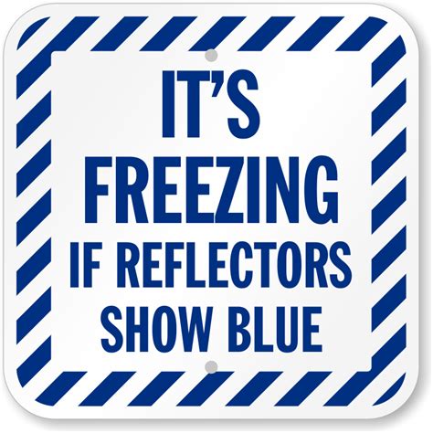 Freeze Warning Signs, Labels and Door Hangers