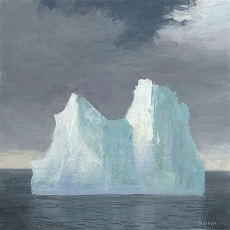 Jeremy Miranda: 4 New Iceberg Paintings