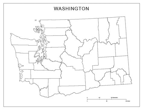 State And County Maps Of Idaho in Washington State Counties Map Printable | Printable Maps