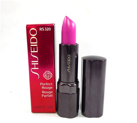 Review: Shiseido Perfect Rouge Lipstick in RS 320 (Bright Fuchsia ...