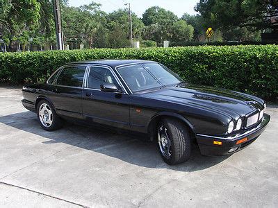 Jaguar Xjr black with black leather interior cars for sale in Florida