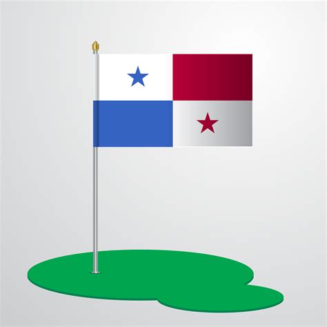 asta de la bandera de panamá 14023053 Vector en Vecteezy