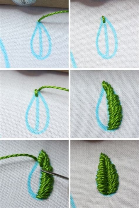 How to Embroider Leaves - 9 Ways - Crewel Ghoul