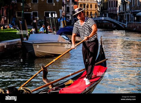 Gondolier in traditional costume hi-res stock photography and images ...