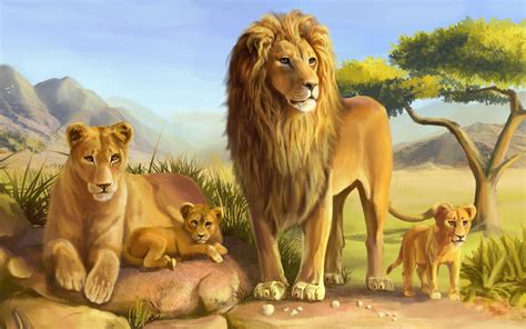 Lion Family Wallpapers - Top Free Lion Family Backgrounds - WallpaperAccess