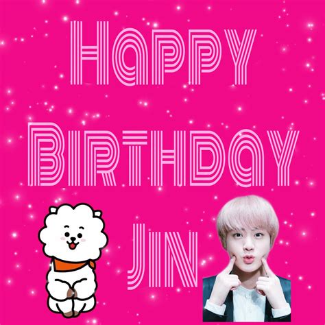 Bts Member Jin Birthday - BTSRYMA