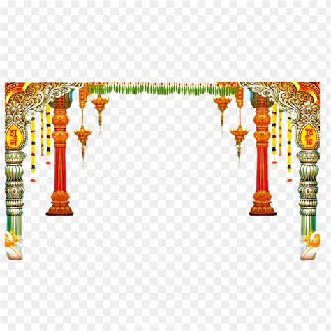 Hindu temple Mandir decoration PNG images