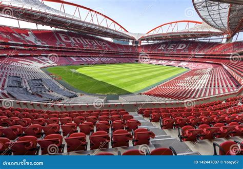 At the Tribunes of Estadio Da Luz, Lisboa Editorial Photography - Image ...