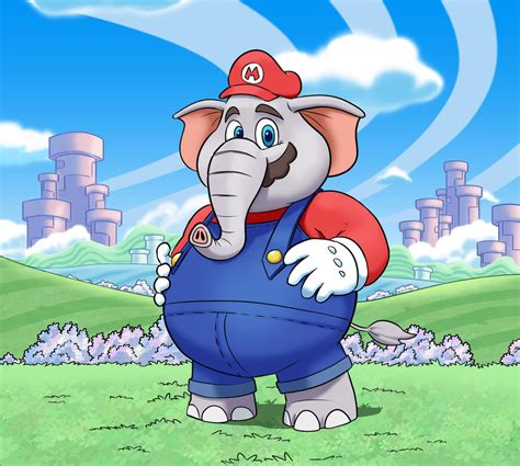 Super Mario Bros. Wonder - Elephant Mario by MatiZ1994 on DeviantArt