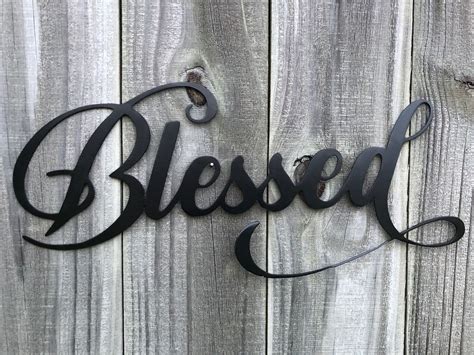 Blessed Metal Wall Decor - Metal Wall Art - Metal Art - Blessed – Mind ...