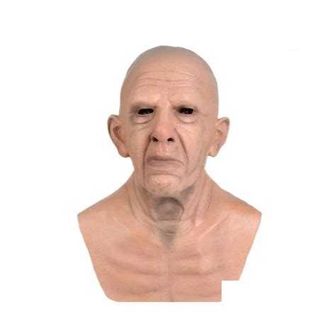 Realistic Latex Halloween Realistic Face Mask For Old Man Parties M091 Drop Delivery Home Garden ...