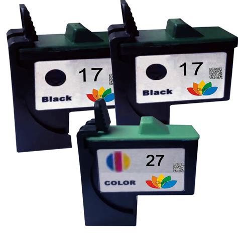 3 PCS Compatible 10N0017 10N0027 for Lexmark 17 27 ink cartridge LM17 LM27 printer Z13/Z23/Z24 ...