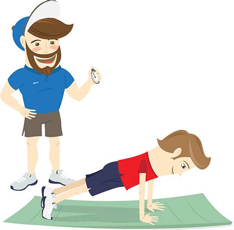 Cartoon Of Athletic Trainer Clip Art, Vector Images & Illustrations ...