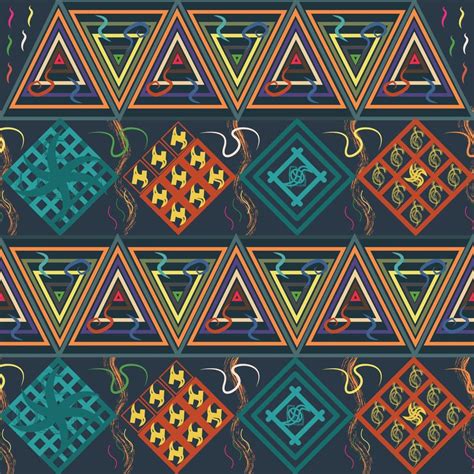 traditional contemporary art geometric ethnic tribal pattern vector background 3564925 Vector ...