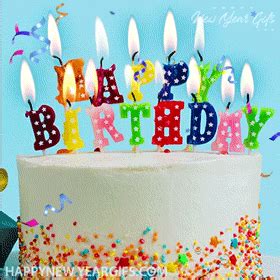 Animated Happy Birthday Cake with Candles Gif - 168 | Happy New Year Gifs for Download ...