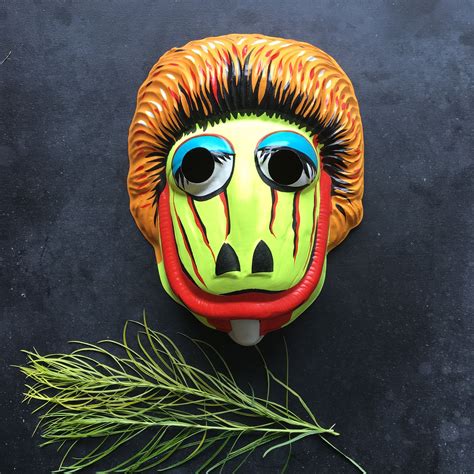 Vintage halloween mask~creepy clown or monster~vintage 1960s-70s Made in USA~ from ...