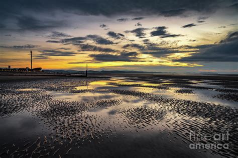 Rhyl Beach Sunset Wales Photograph by Adrian Evans - Pixels