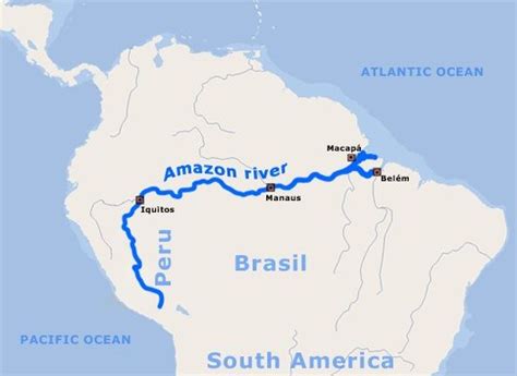 Map of Amazon River | Geografia, Biomas, Relações