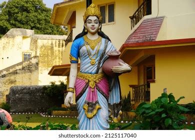 Hindu Goddess Ganga Statue Park Stock Photo 2125117040 | Shutterstock