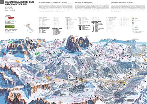 Val Gardena Piste Map 2019 - Ski Europe - winter ski vacation deals in Andorra, Austria, France ...