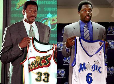 Great players, not so great endings.: Patrick Ewing on the Sonics & Magic