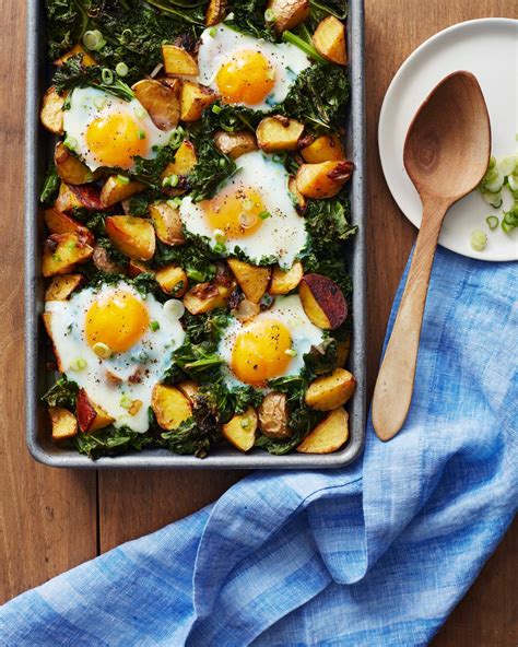 Whole30 Roasted Potato and Kale Hash with Eggs