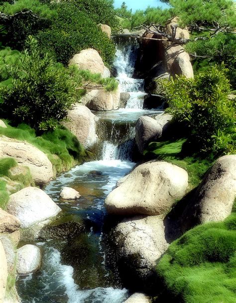 Peaceful Waterfall Photograph by Kieoh ABC Photography - Pixels