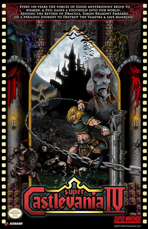 Super Castlevania 4 Official Poster by whittingtonrhett on DeviantArt