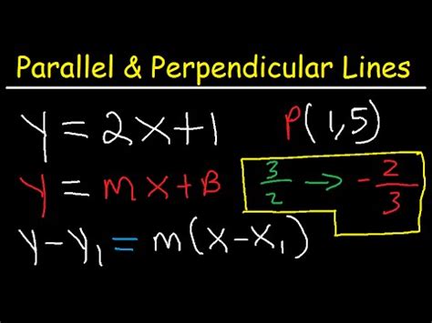 Equation Of Line Perpendicular And Passing Through Point - Tessshebaylo