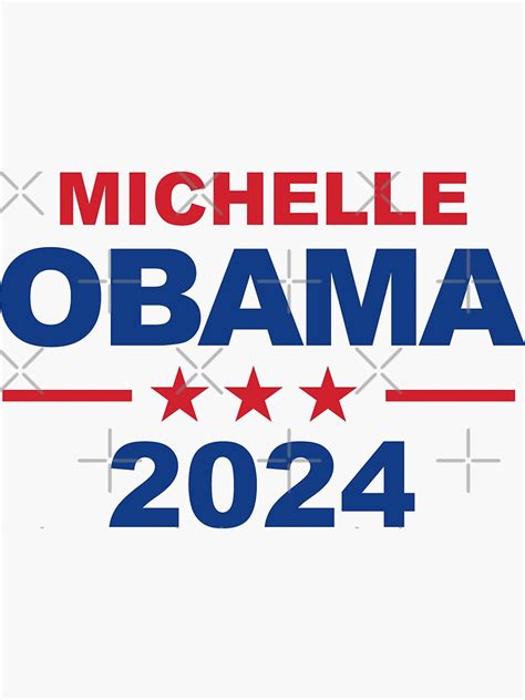 "MIchelle Obama 2024" Sticker for Sale by popdesigner | Redbubble