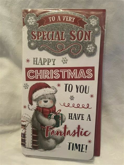 son christmas card / Christmas Cards For Son - 3 Styles | eBay