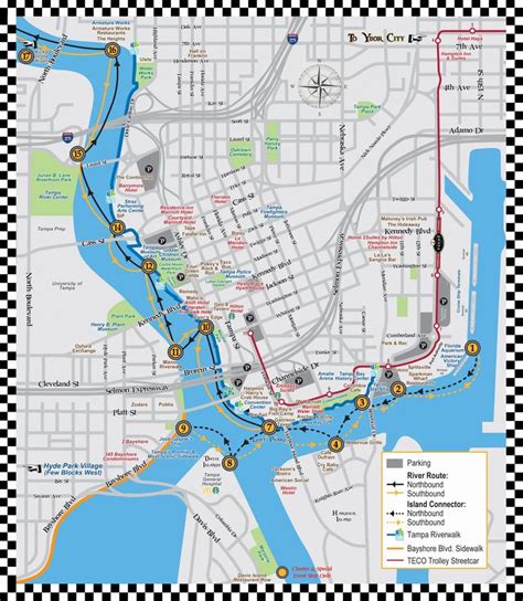 Tampa Map - Pirate Water Taxi