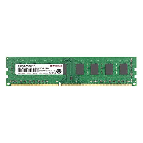 Transcend 8GB DDR3L 1600 MHz CL11 UDIMM Memory Module