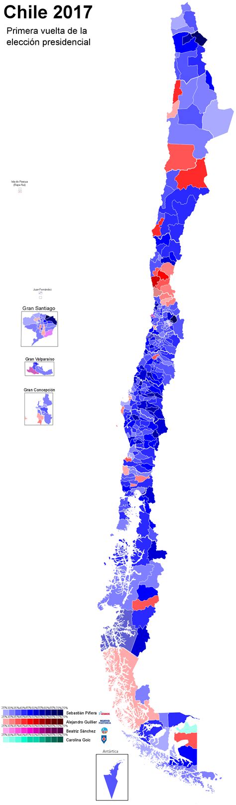 Chile. Presidential Election 2017 - Electoral Geography 2.0