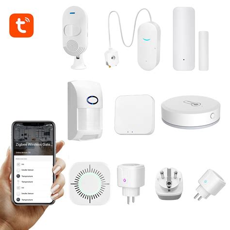 Tuya smart home device home security set wifi smart plug door sensor water leak sensor humman ...