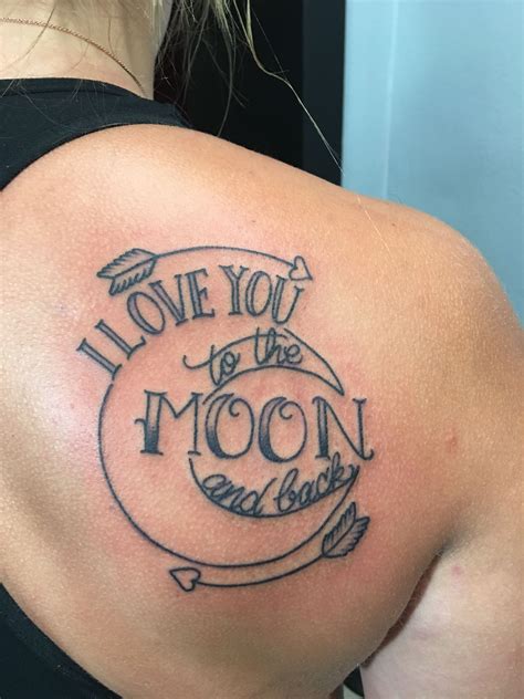 Love you to the moon and back tattoo Cute Finger Tattoos, Bff Tattoos ...