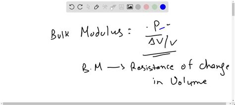 SOLVED:Among solids, liquids and gases, which posses the greatest bulk modulus? (a) Solids (b ...