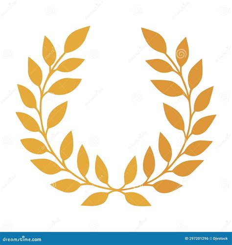 Laurel emblem design stock illustration. Illustration of award - 297201296