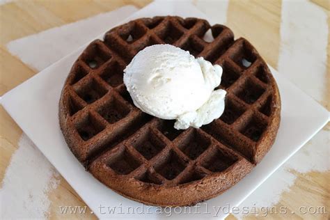 Chocolate Cake Waffle Recipe » Homemade Heather